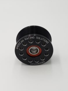 80MM x 8 Rib Grooved Double Bearing Pulley