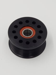 80MM x 12 Rib Grooved Double Bearing Pulley